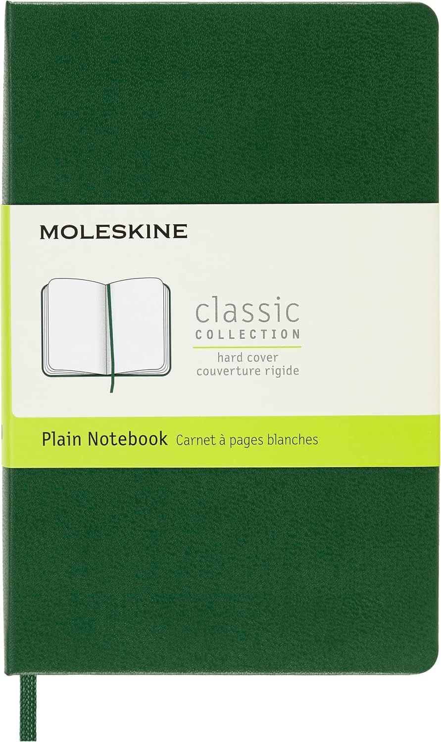 Moleskine Pocket Myrtle Green Hardcover Plain Notebook