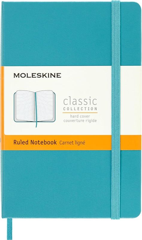 Moleskine Pocket Reef Blue Hardcover Ruled Notebook