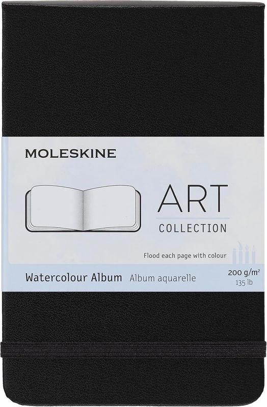 Moleskine Pocket Black Hardcover Watercolour Album