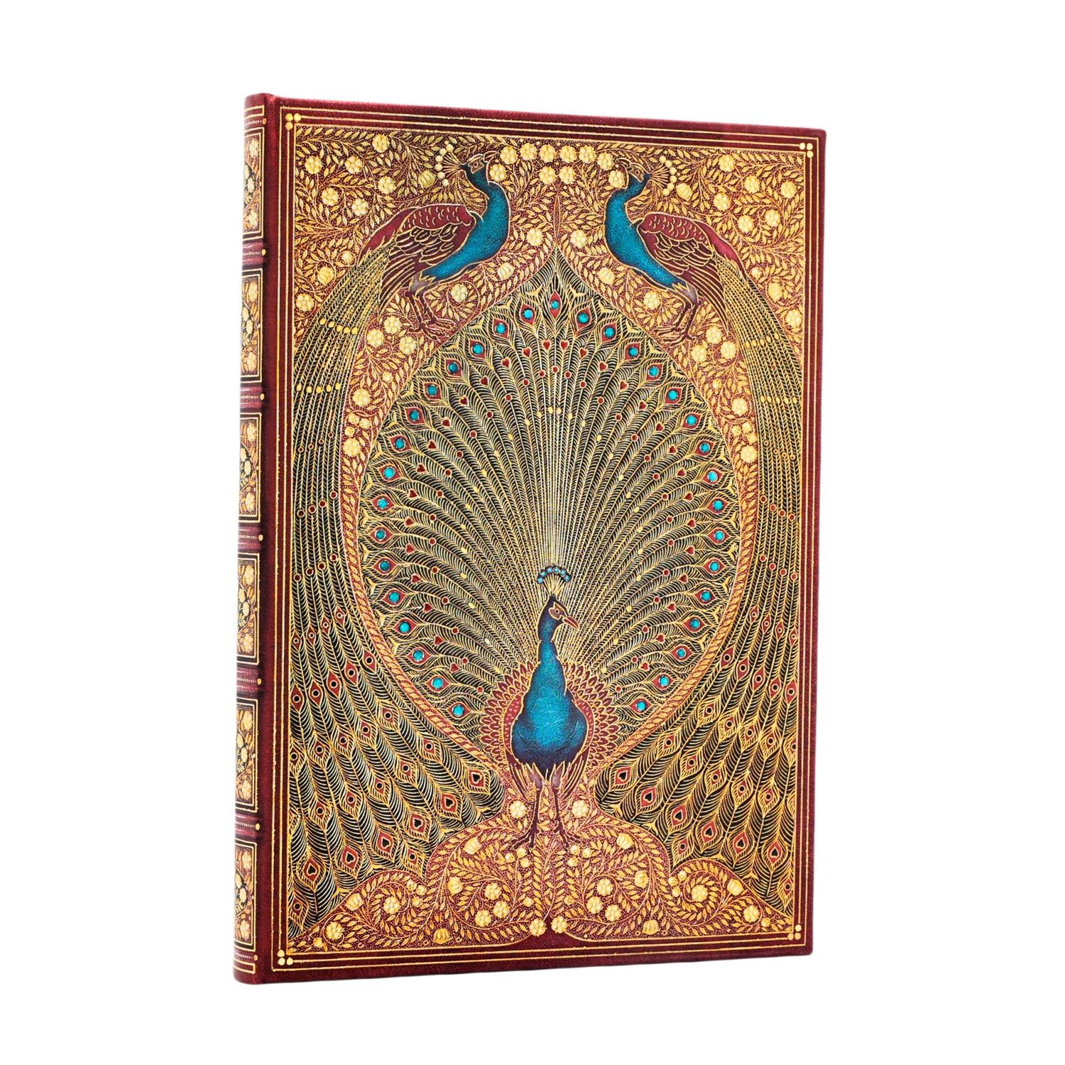 Paperblanks Midi Unlined Notebook - Hafiz's Peacocks