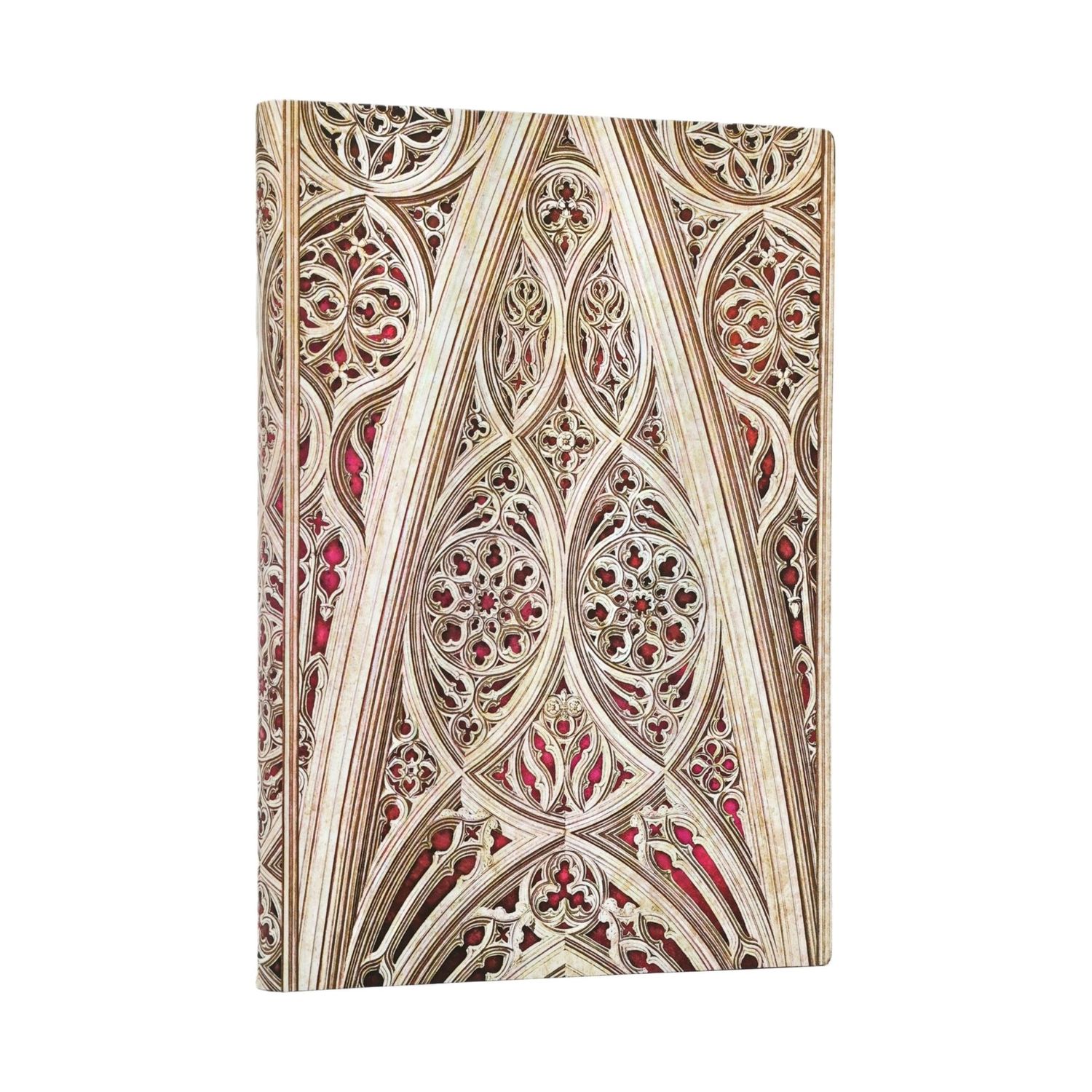 Paperblanks Flexi Softcover Midi Lined Notebook - Vault of Milan (Burgundy)