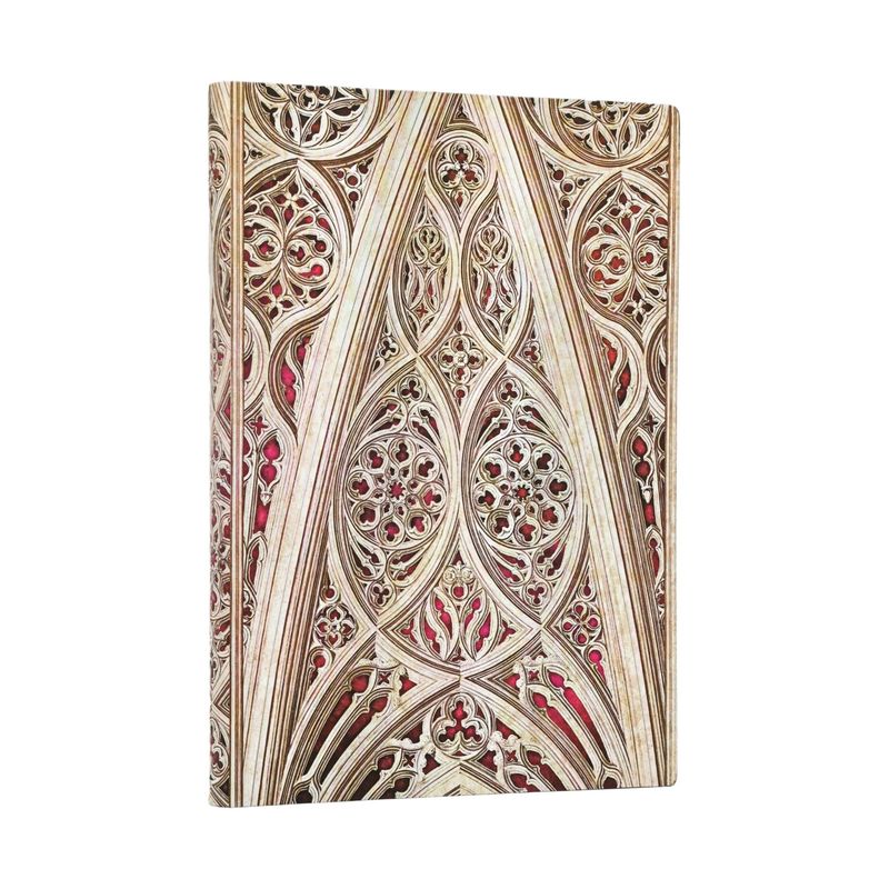 Paperblanks Flexi Softcover Midi Unlined Notebook - Vault of Milan (Burgundy) Paperblanks Flexi Softcover Midi Unlined Notebook - Vault of Milan (Burgundy)