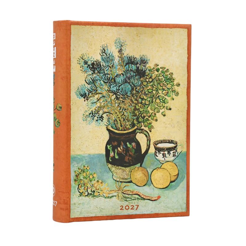 Paperblanks Mini 2027 Day to View Hard Cover Diary - Van Gogh's Still Life