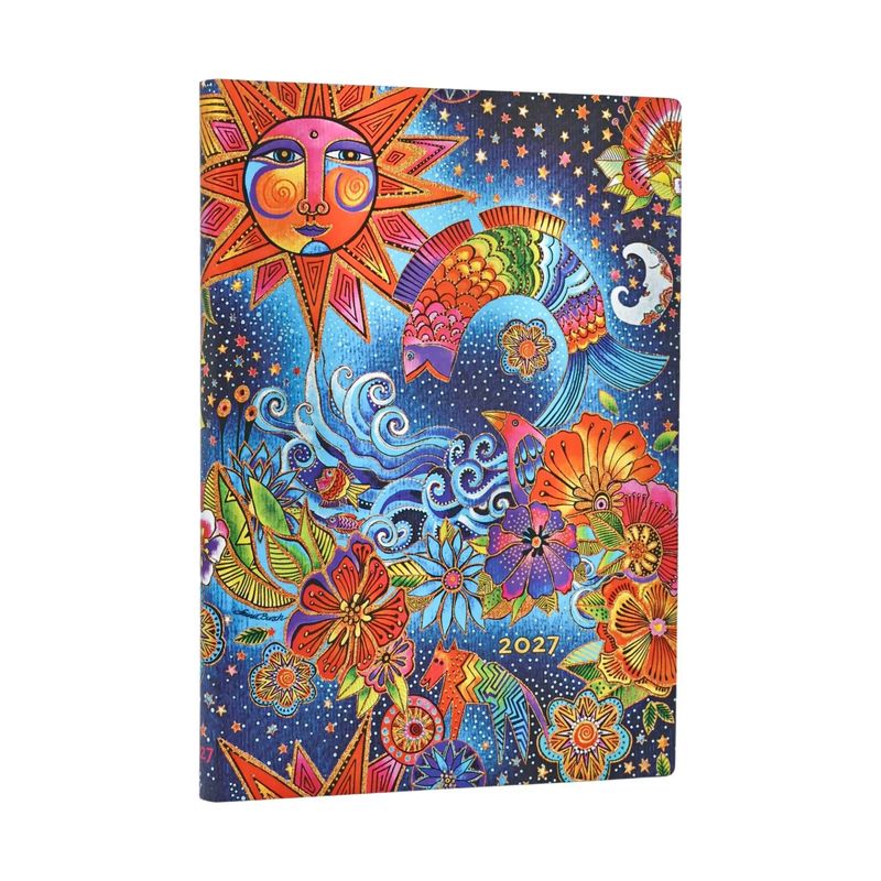 Paperblanks Midi 2027 Week to View Soft Cover Diary - Celestial Magic