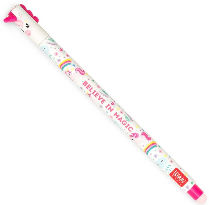 Legami Erasable Unicorn Pen - Pink Ink Legami Erasable Unicorn Pen - Pink Ink