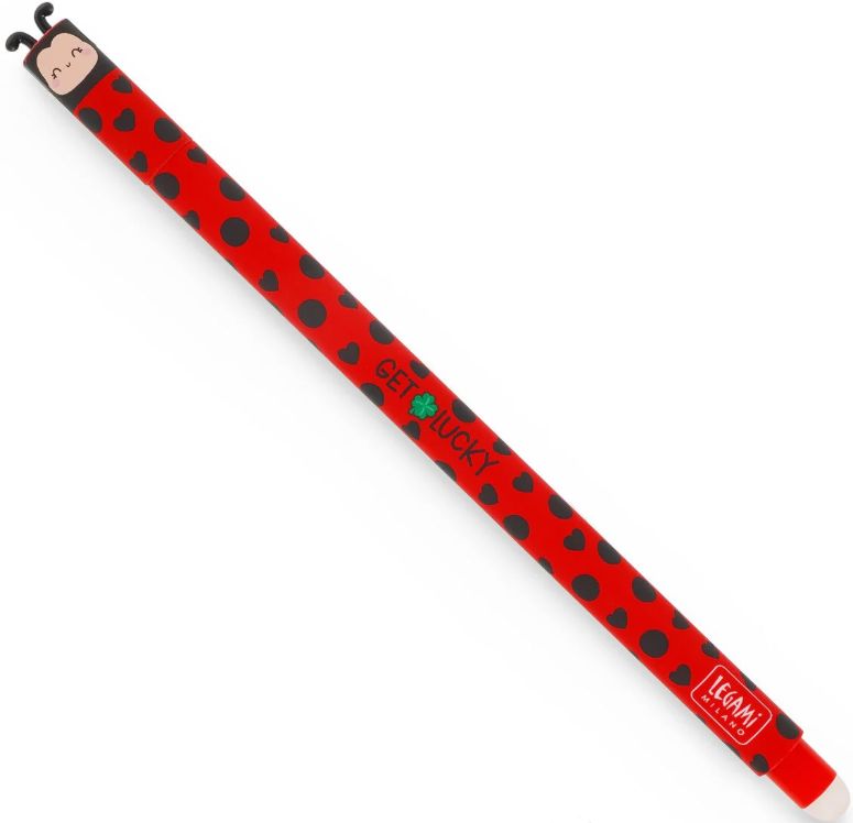 Legami Erasable Ladybug Pen - Red Ink Legami Erasable Ladybug Pen - Red Ink