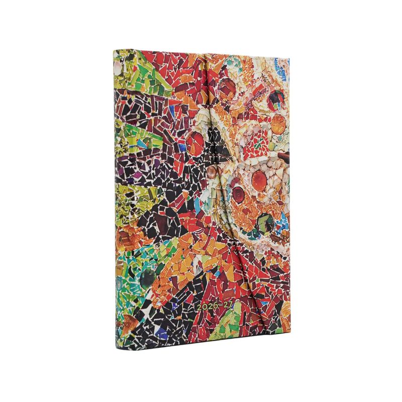 Paperblanks Mini 18-Month Diary 2026-2027, Week to View Hard Cover - Gaudi's Sun Paperblanks Mini 18-Month Diary 2026-2027, Week to View Hard Cover - Gaudi's Sun