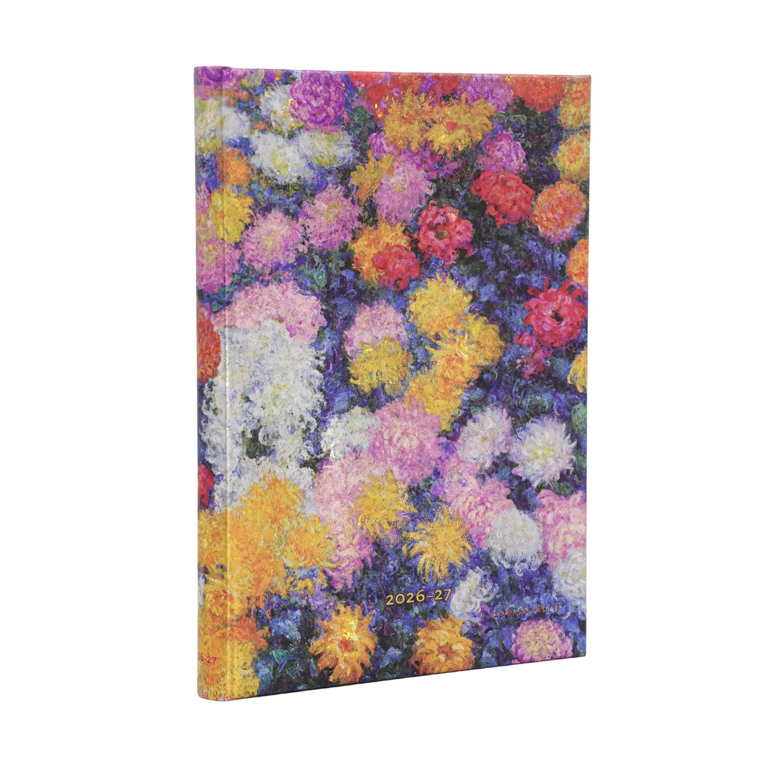 Paperblanks Midi 18-Month Diary 2026-2027, Week to View Hard Cover - Monet's Chrysanthemums Paperblanks Midi 18-Month Diary 2026-2027, Week to View Hard Cover - Monet's Chrysanthemums