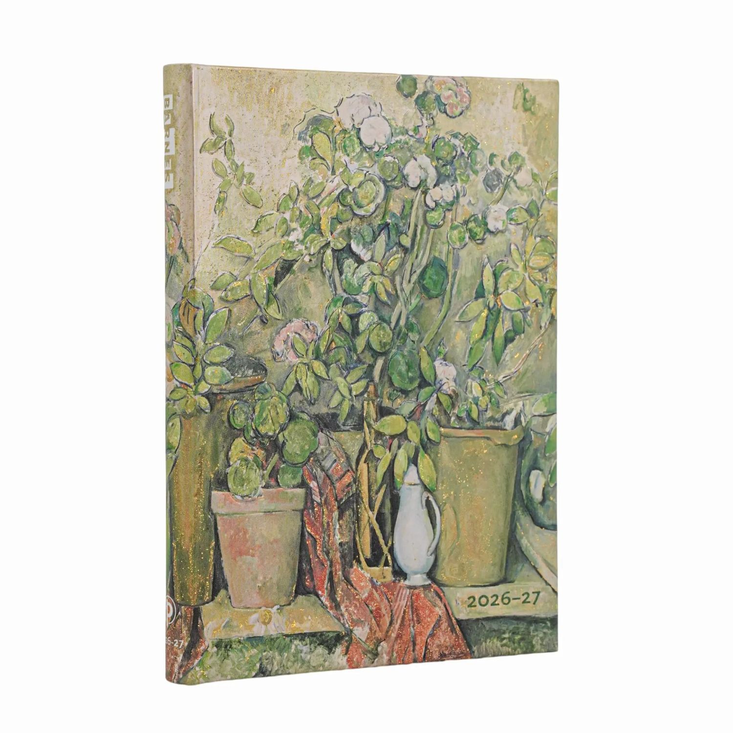 Paperblanks Midi 18-Month Diary 2026-2027, Week to View Hard Cover - Cezanne's Terracotta Pots and Flowers Paperblanks Midi 18-Month Diary 2026-2027, Week to View Hard Cover - Cezanne's Terracotta Pots and Flowers