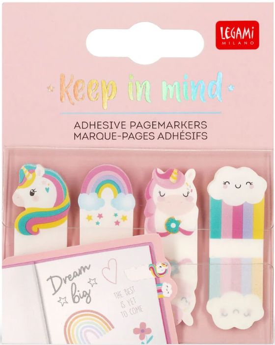 Legami Adhesive Pagemarkers - Unicorn Legami Adhesive Pagemarkers - Unicorn