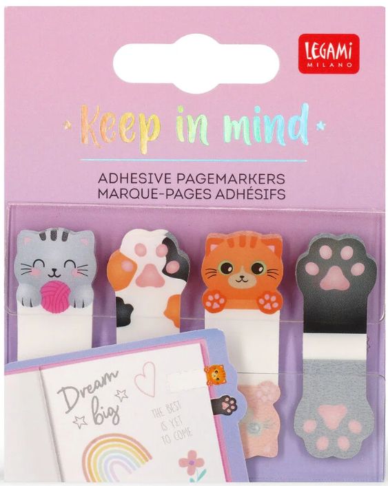 Legami Adhesive Pagemarkers - Kitty Legami Adhesive Pagemarkers - Kitty