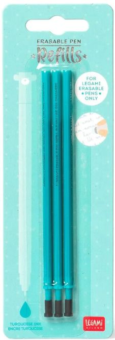 Legami Erasable Pen refills - Turquoise Legami Erasable Pen refills - Turquoise
