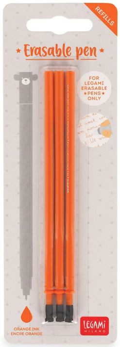Legami Erasable Pen refills - Orange Legami Erasable Pen refills - Orange