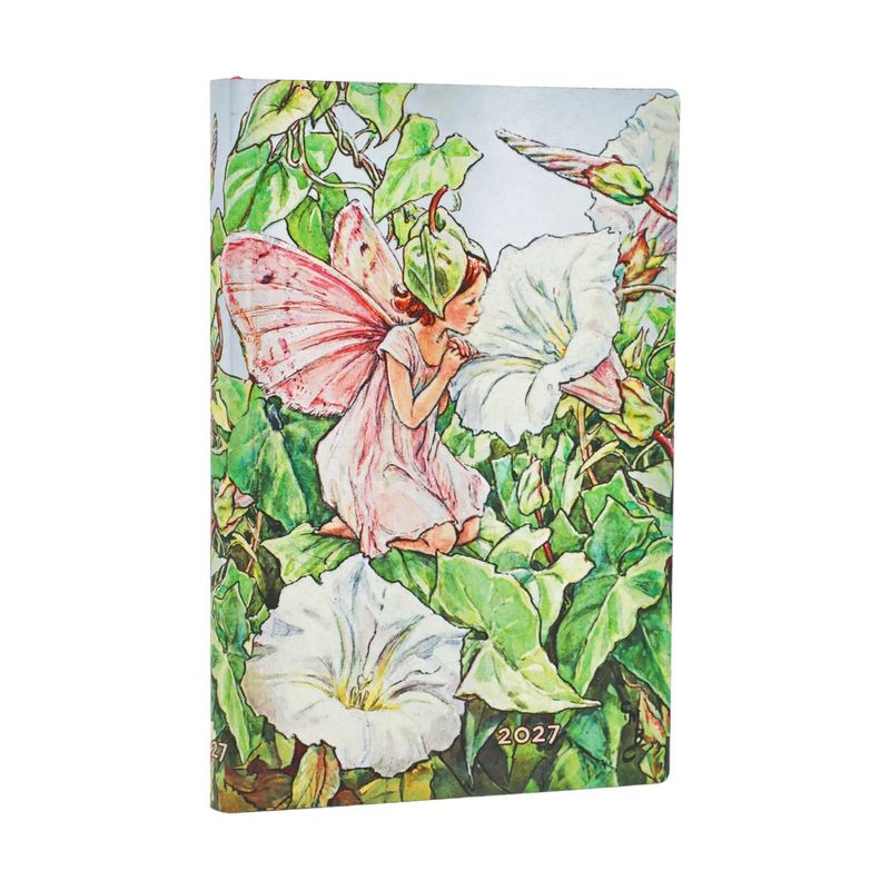 Paperblanks Mini 2027 Week to View Soft Cover Diary - Bindweed Fairy