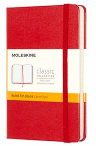 Moleskine Pocket Scarlet Red Hardcover Ruled Notebook Moleskine Pocket Scarlet Red Hardcover Ruled Notebook