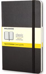 Moleskine Large Black Hardcover Squared Notebook Moleskine Large Black Hardcover Squared Notebook