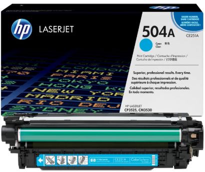 HP 504A Cyan Toner Cartridge - (CE251A)