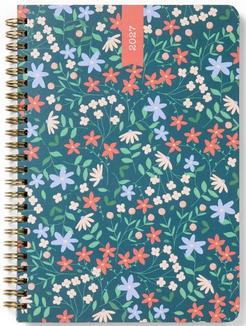 Letts A5 Week to View Diary 2027 - Spring Valley - Multilanguage