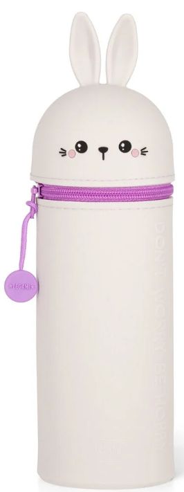 Legami Silicone Pencil Case - Bunny Legami Silicone Pencil Case - Bunny "Don't Worry Be Hoppy"