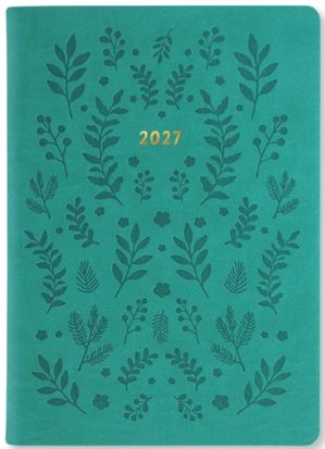Letts A6 Day to a Page Diary 2027 - Woodland - Multilanguage