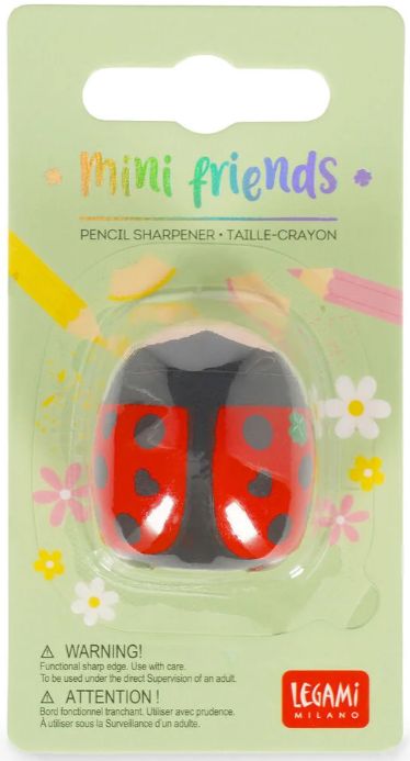 Legami Ladybug Pencil Sharpener - Mini Friends