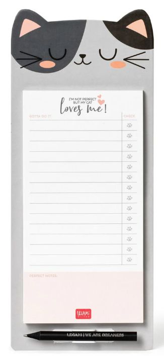 Legami Kitty Magnetic Notepad