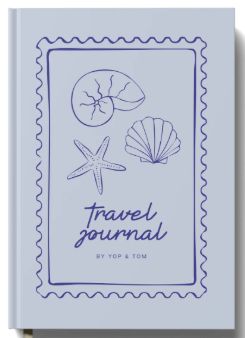 Yop & Tom A5 Travel Journal - Blue Shells Yop & Tom A5 Travel Journal - Blue Shells