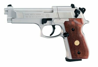M92 FS Nickel Wood Grip Co2 Pistol Beretta