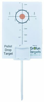 Pellet Drop Targets Pack of 100 with 10 Holders by Gr8fun
