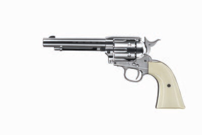 Colt Single Action Army 45 Nickel BB 5.5inch Peacemaker