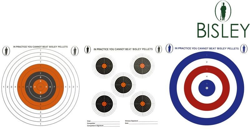 Medium Card Paper Targets 17cm by Bisley