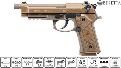 Beretta M9A3 Full Metal Co2 BB Pistol (Black)