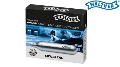 4.1683 Valve Maintenance C02 Capsules Pack 5 by Walther (UMCOM)