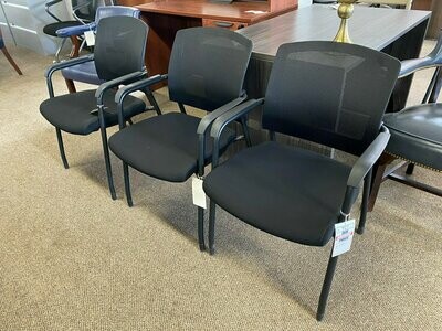 Floor Model Stackable Mesh Back Guest Chairs