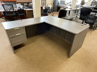 Gray Executive L Shape Desk