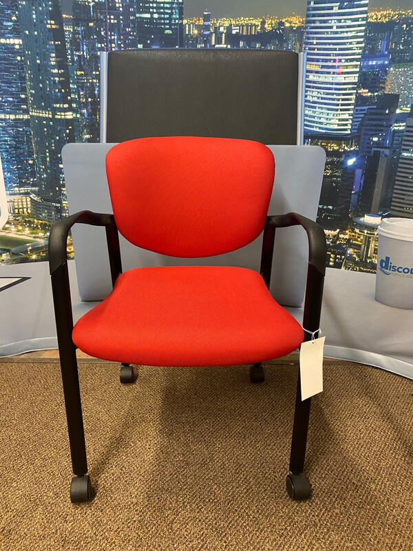 Red Haworth Improv Mobile Stacking Chair Red Haworth Improv Mobile Stacking Chair