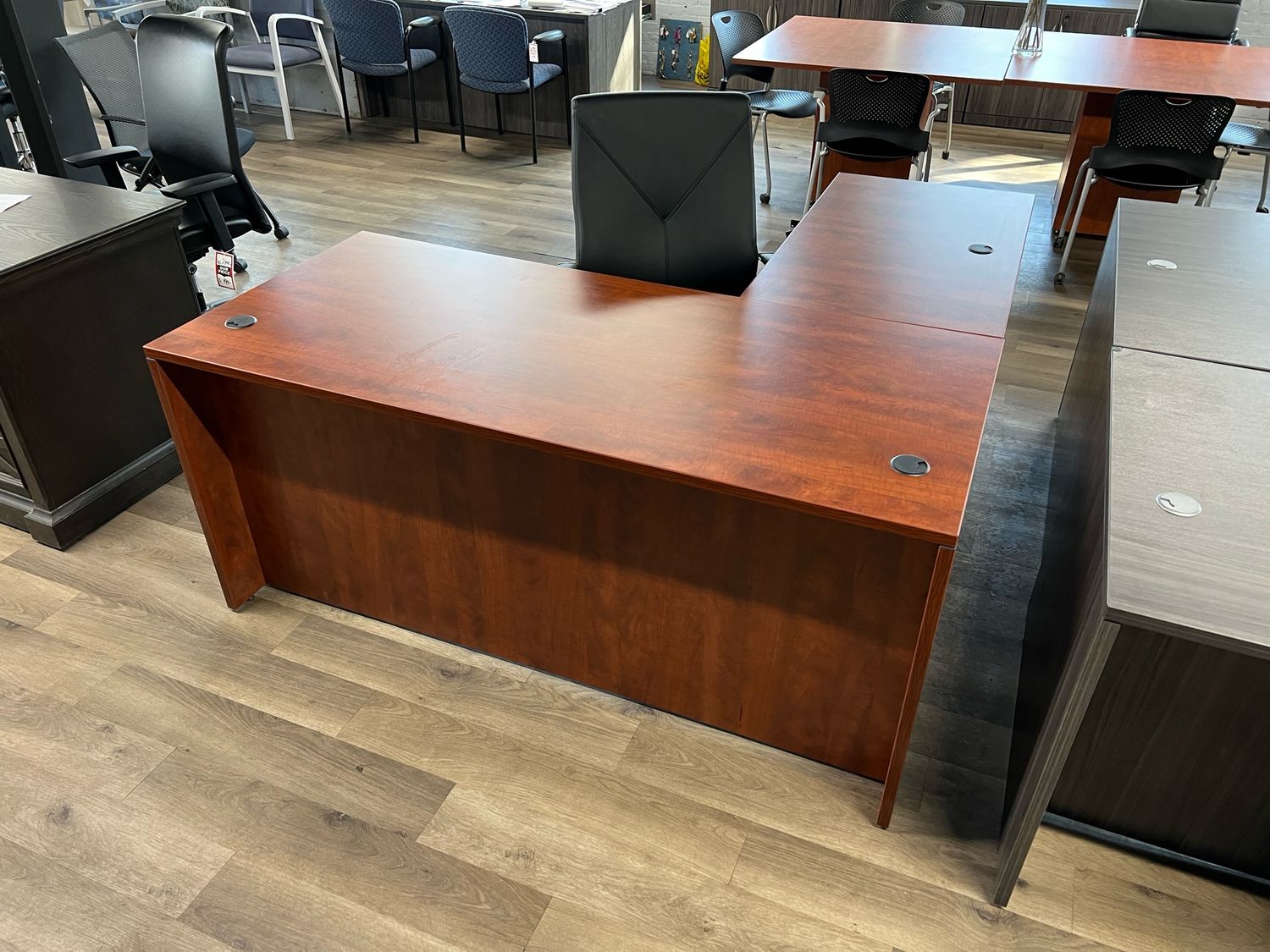 New Cherry 66” X 72” L Shape Desk