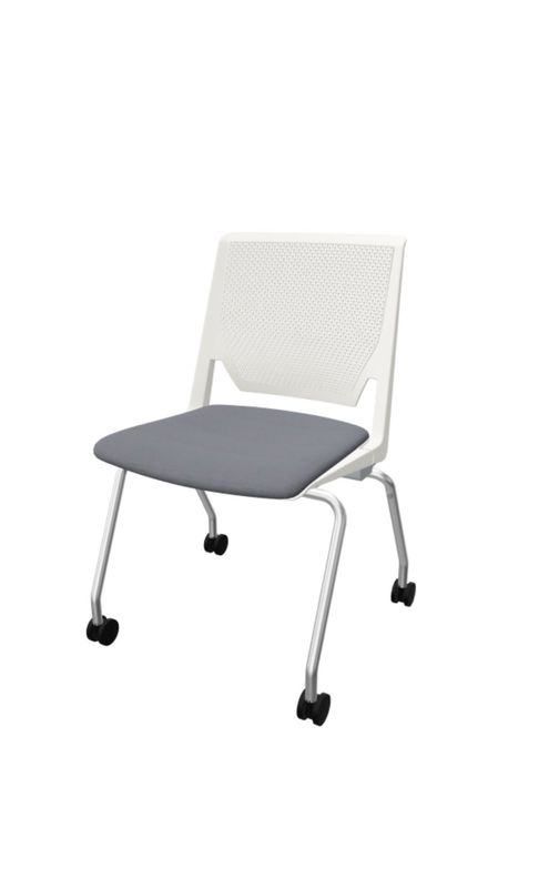 Haworth Very Armless Guest Chairs On Wheels Haworth Very Armless Guest Chairs On Wheels