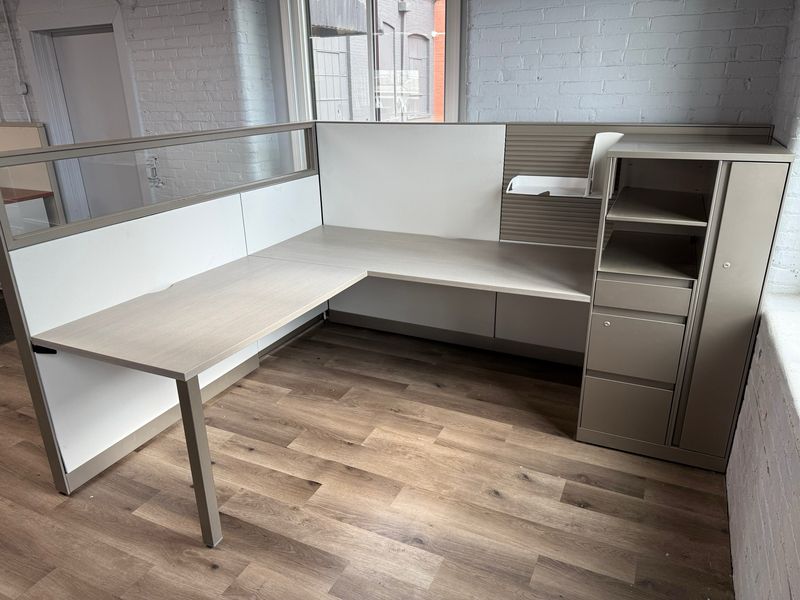Steelcase Answer 54”H L Shaped Workstations