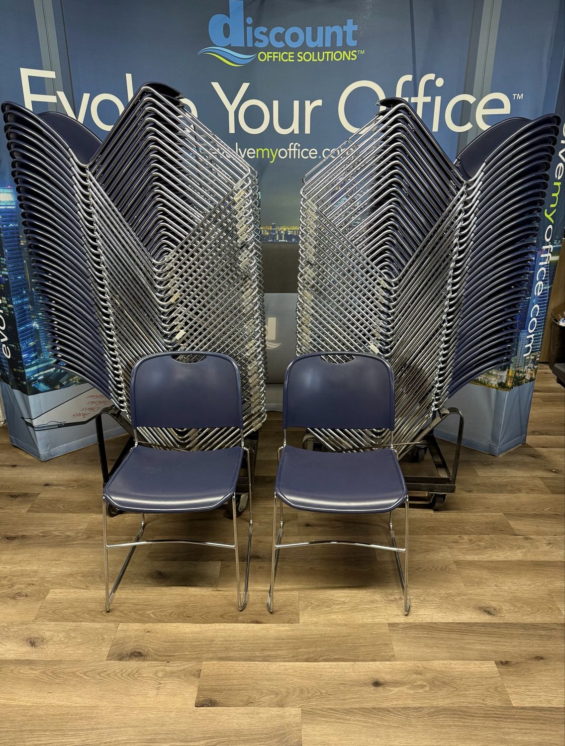 Multipurpose Sled Base Stack Chairs