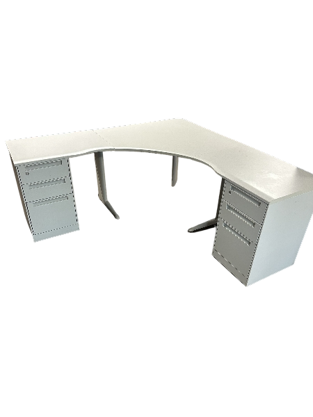 Steelcase L Shaped Extended Corner Desk