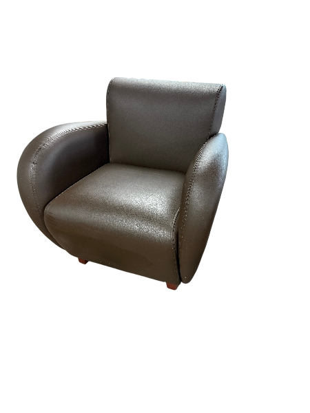Brown Leather Club Chair
