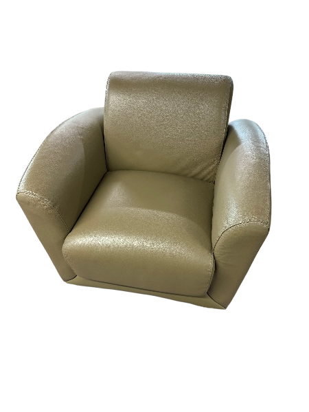 Latte Leather Club Chair