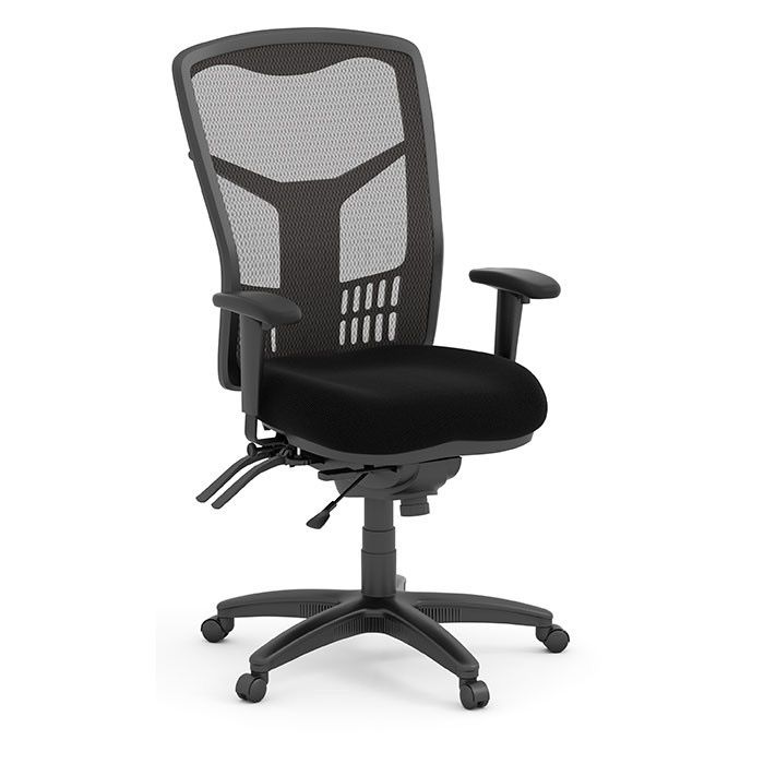 New Black Mesh High-back Ergonomic Full Function Task Chair