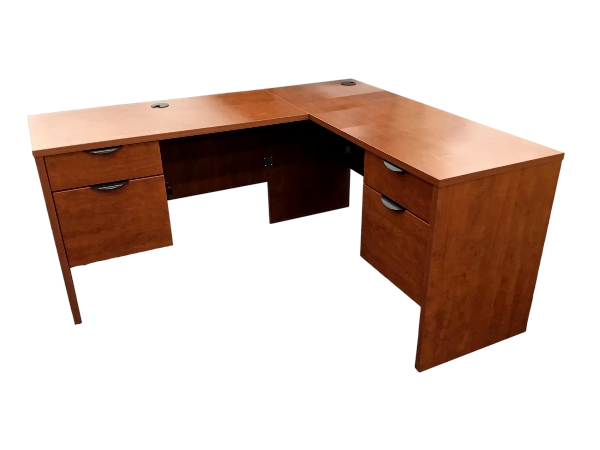 Cherry 66”x72” L Shaped Desks