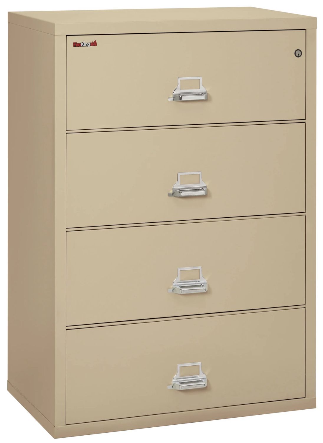 FireKing 1 Hour Rated Fireproof 38” Wide 4 Drawer Lateral Files