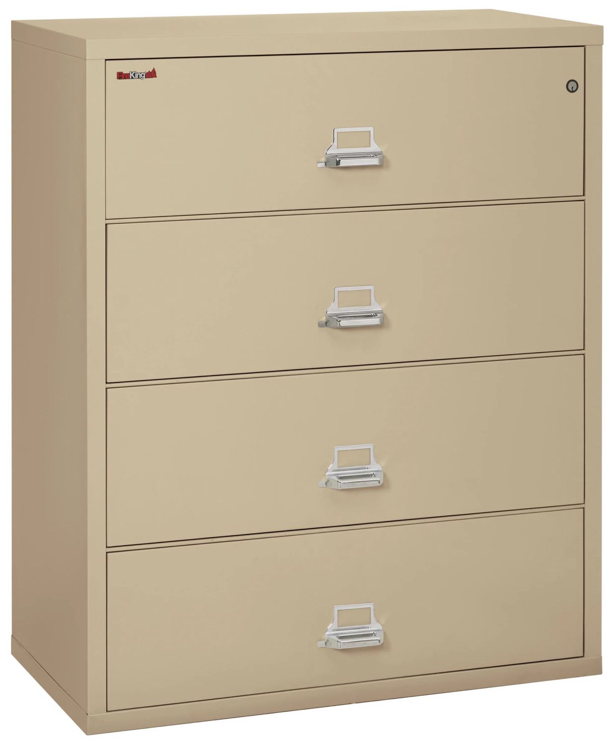 FireKing 1 Hour Rated Fireproof 44” Wide 4 Drawer Lateral Files