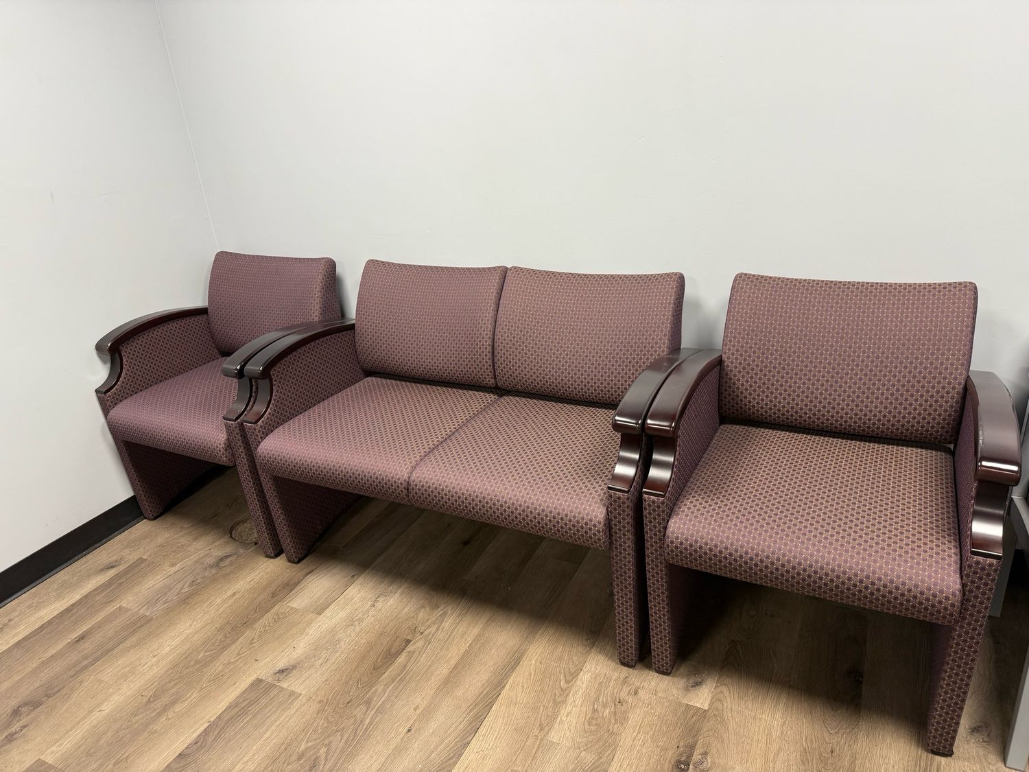 Integra Wood Frame Reception Chair Set