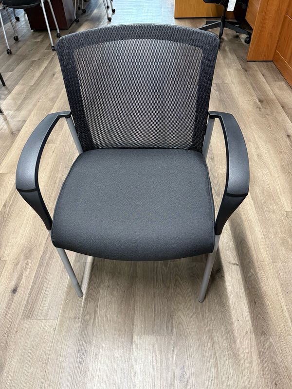 Black Mesh Back Stackable Guest Chairs Black Mesh Back Stackable Guest Chairs