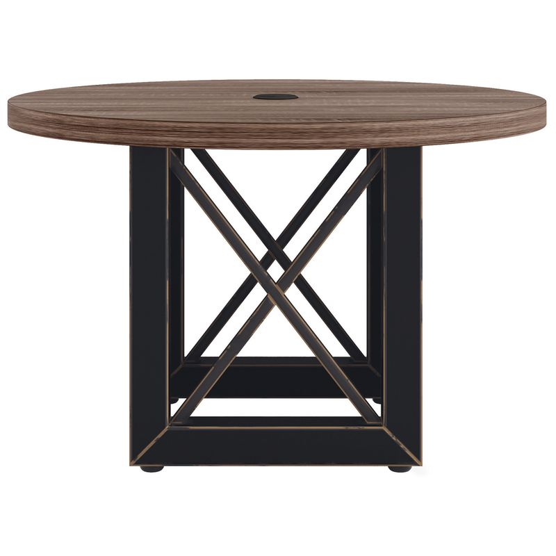 Riveted Collection 48” Round Conference Table
